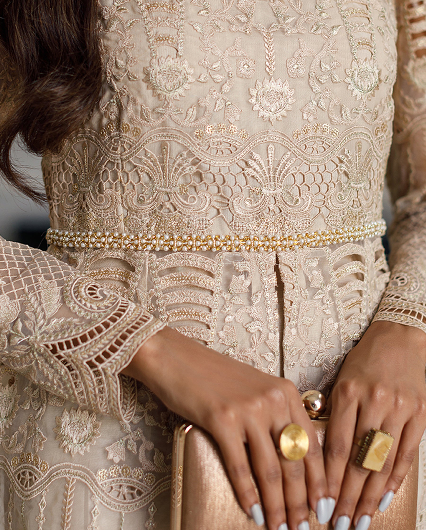 Organza Embroidered Dress