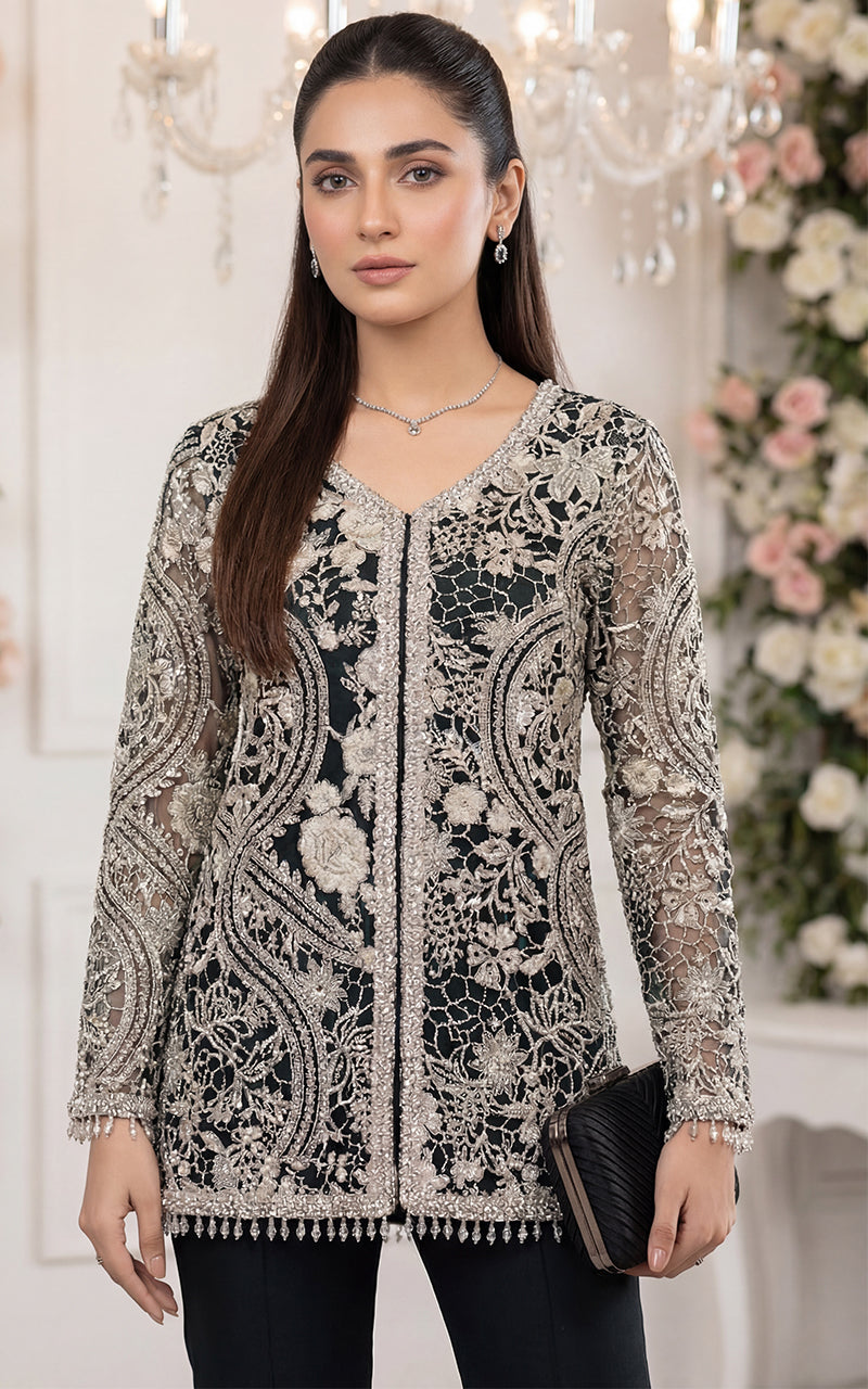 Embroidered Jacket With Trouser