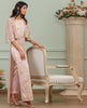 Unstitched Dusty Mauve Embroidered Net Ensemble