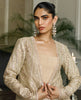 Organza Embroidered Jacket With Maxi