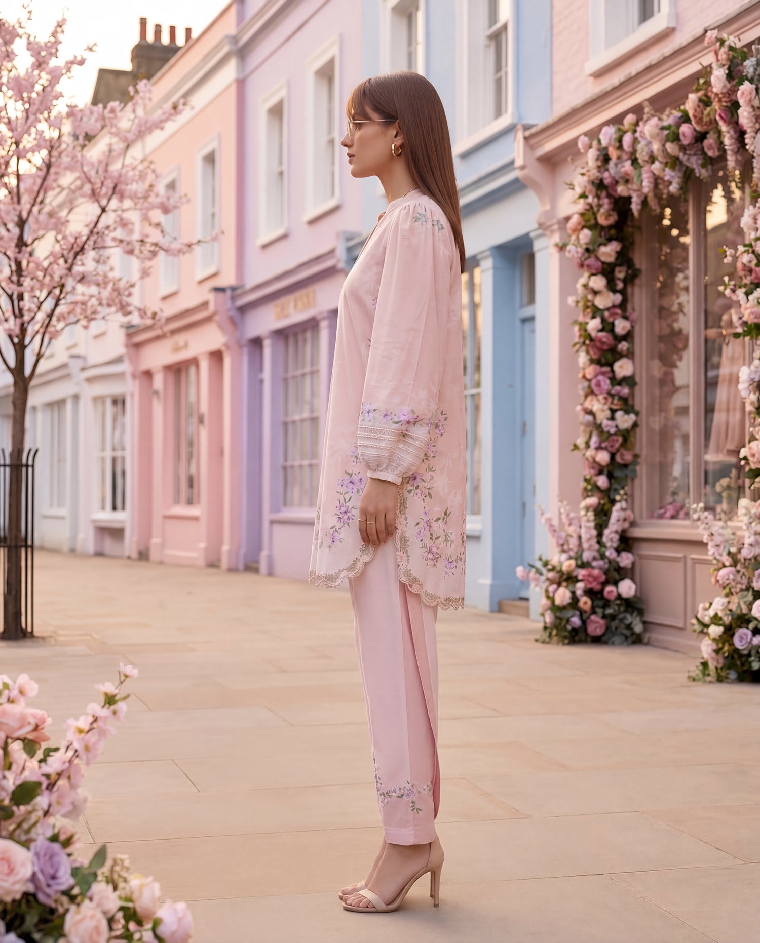 Rose Blossom Scalloped (RTW 2PC)