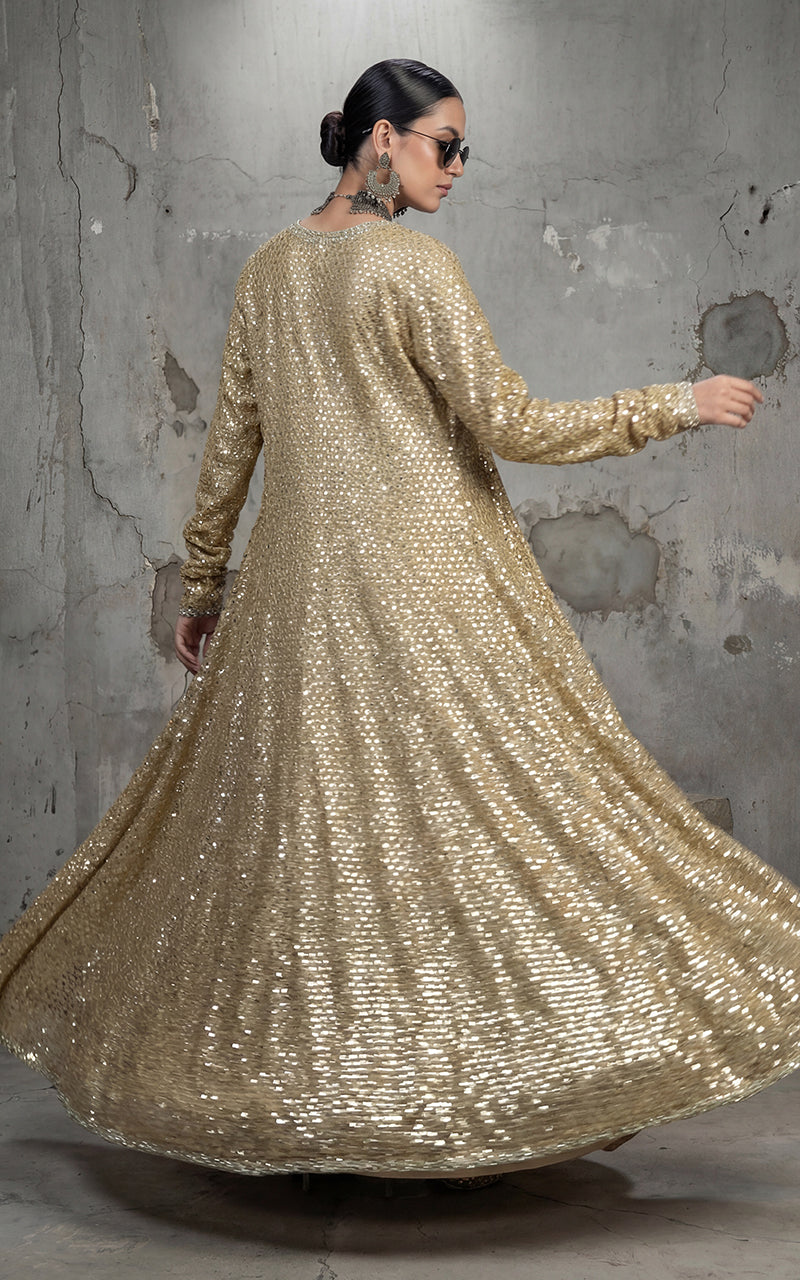 Embroidered Jacket With Shirt And Trouser