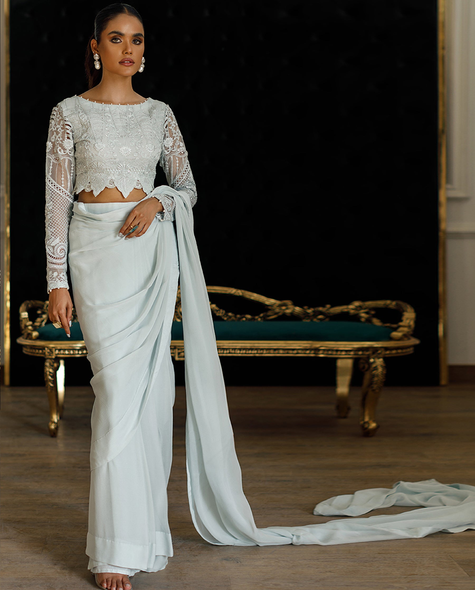 Embroidered Saree