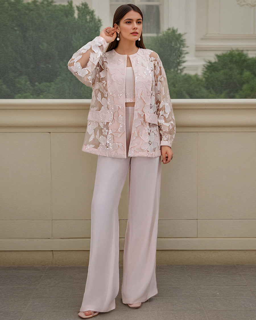 ORGANZA EMBROIDERED JACKET