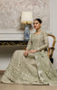 Unstitched Organza Embroidered Maxi With Jacket