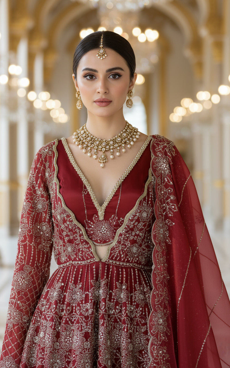 Unstitched Embroidered Fabric