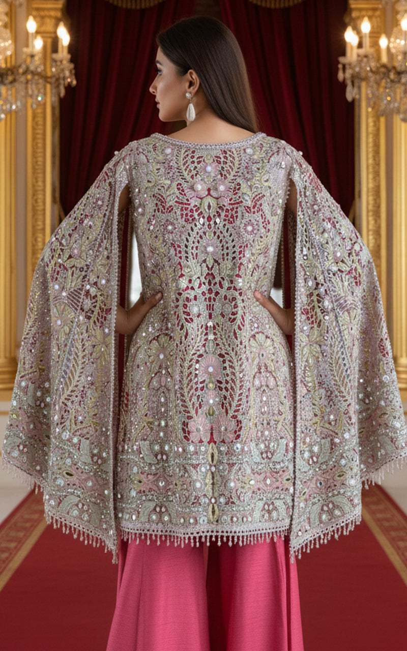 Organza Embroidered Shirt