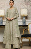 Unstitched Organza Embroidered Maxi With Jacket
