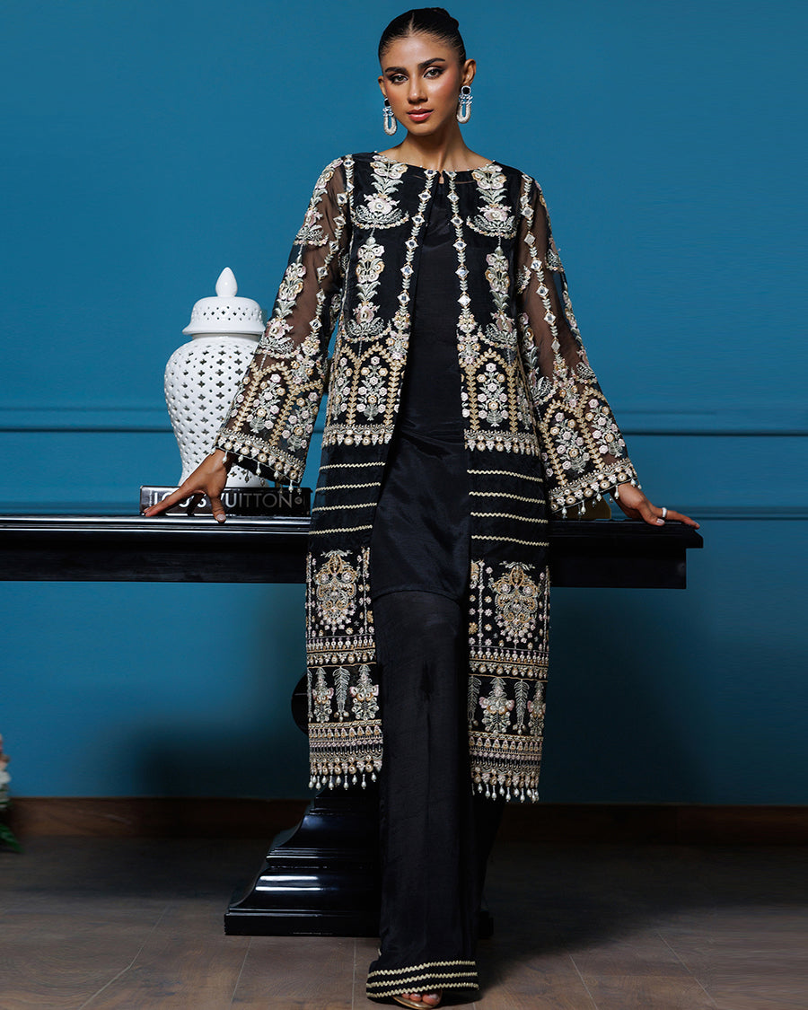 Organza Embroidered Jacket