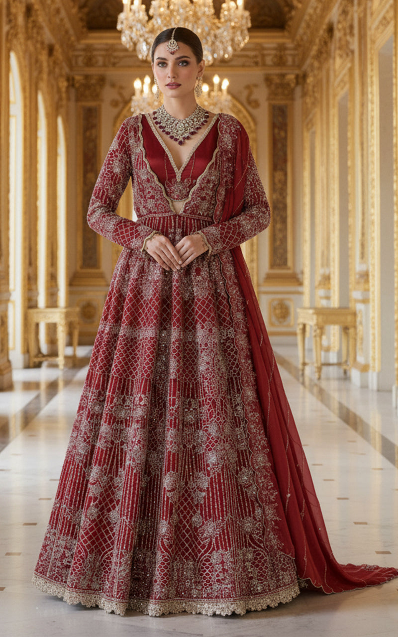 Unstitched Embroidered Fabric