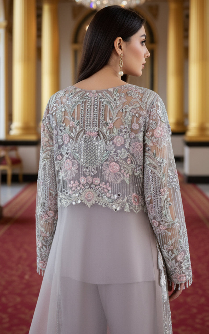 Organza Embroidered Jacket