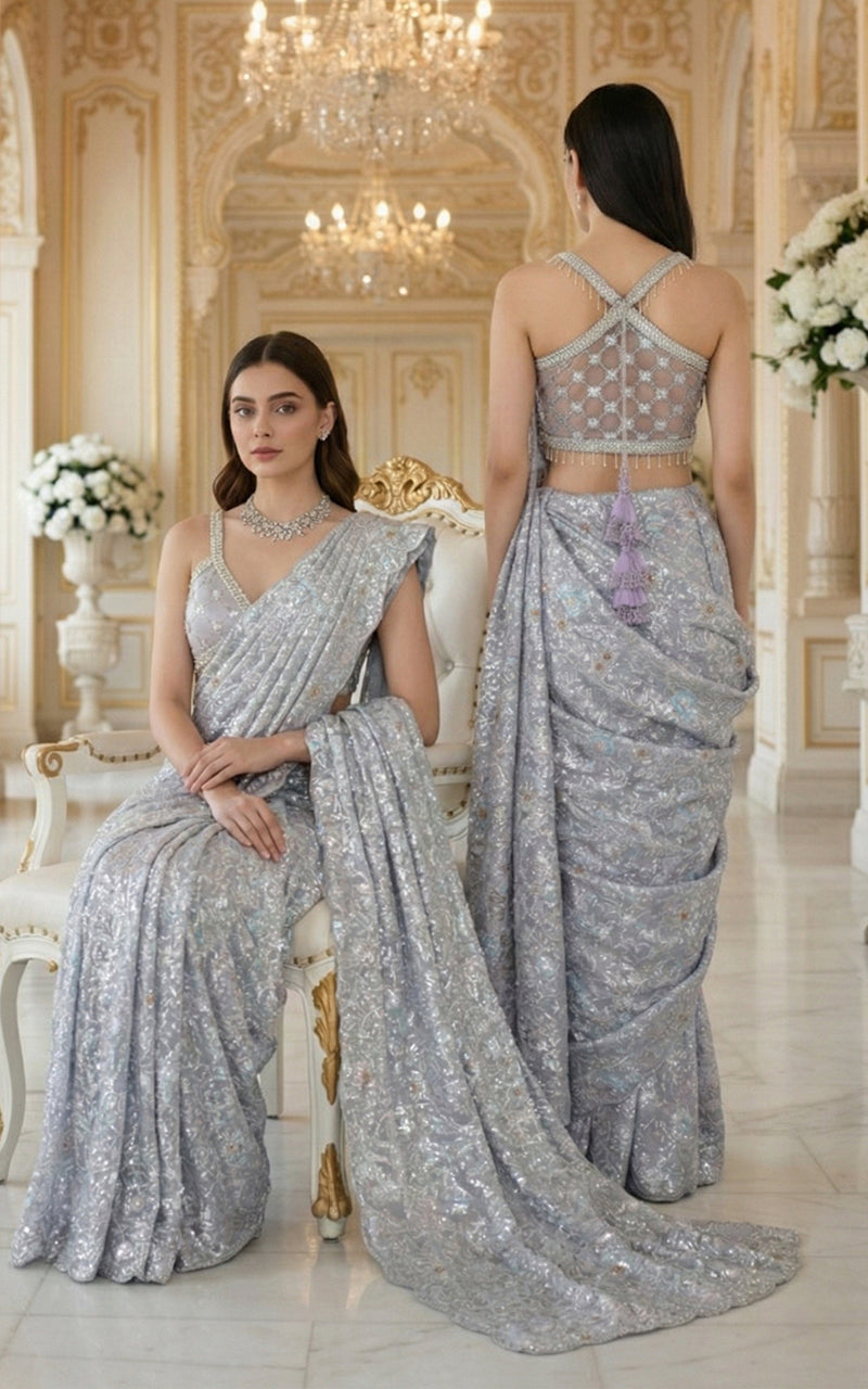 Embroidered Saree