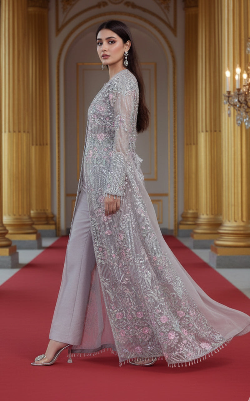 Organza Embroidered Jacket