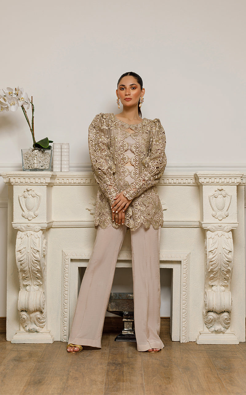 Organza Embroidered Jacket