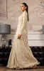Net Embroidered Jacket With Blouse And Skirt