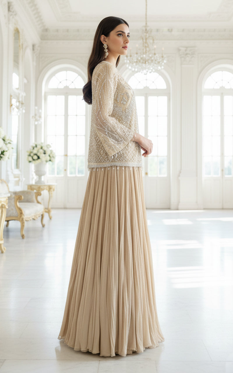 Embroidered Jacket With Maxi