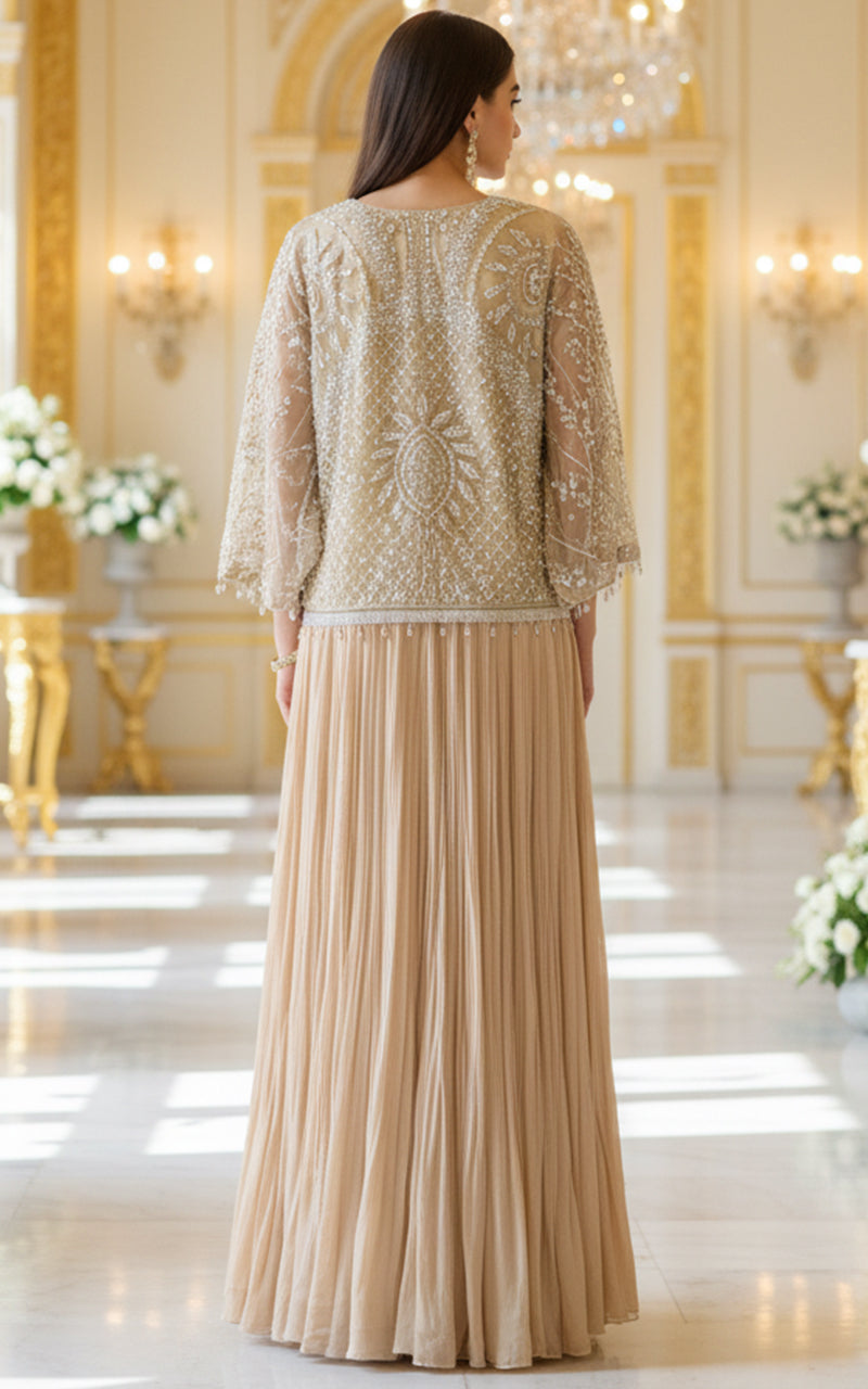 Embroidered Jacket With Maxi