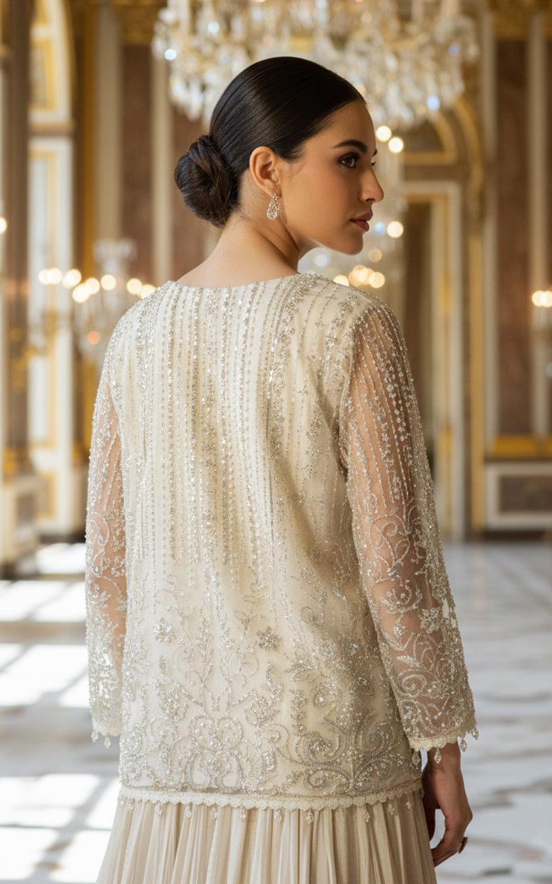 Embroidered Jacket With Maxi