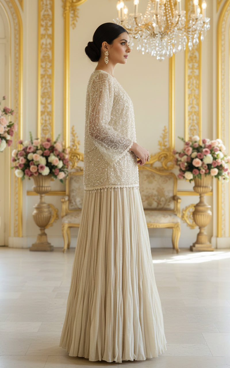 Embroidered Jacket With Maxi