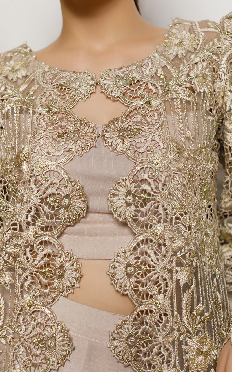 Organza Embroidered Jacket