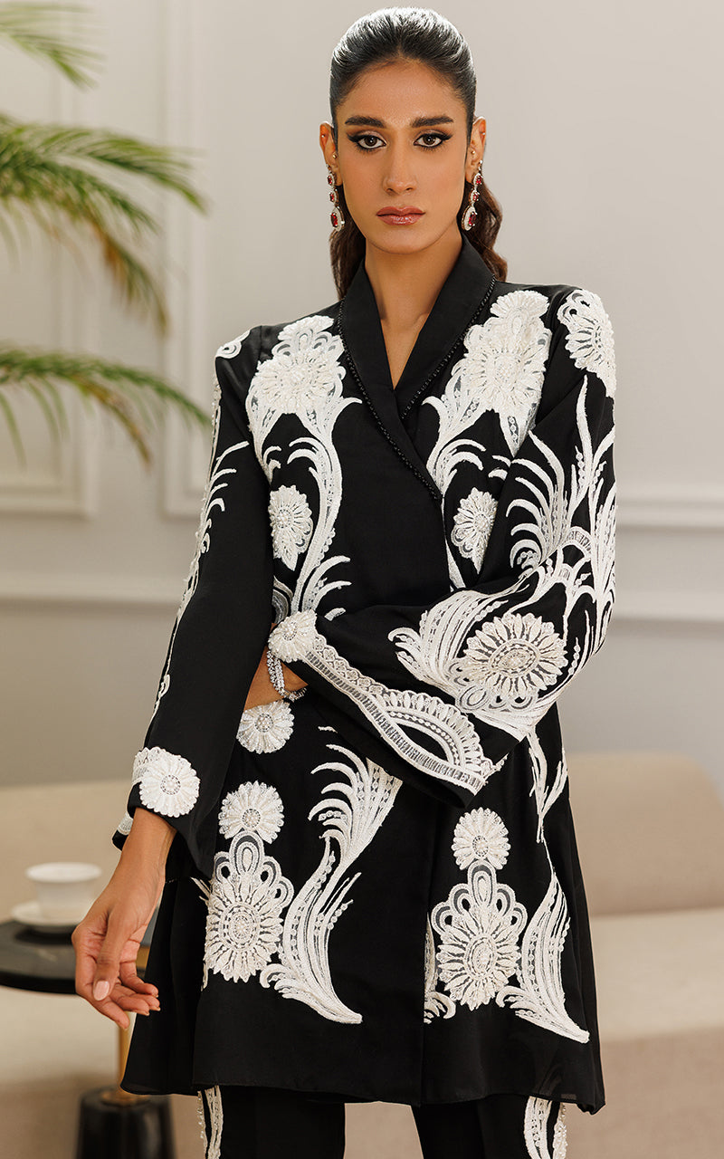 Embroidered Jacket With Embroidered Trouser