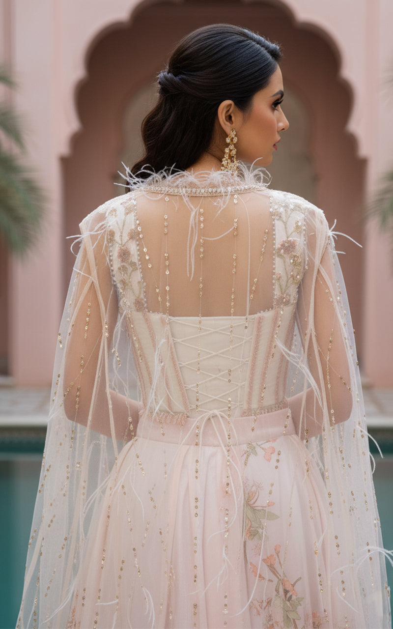 Tropical Fantasy Bustier Lehenga Set