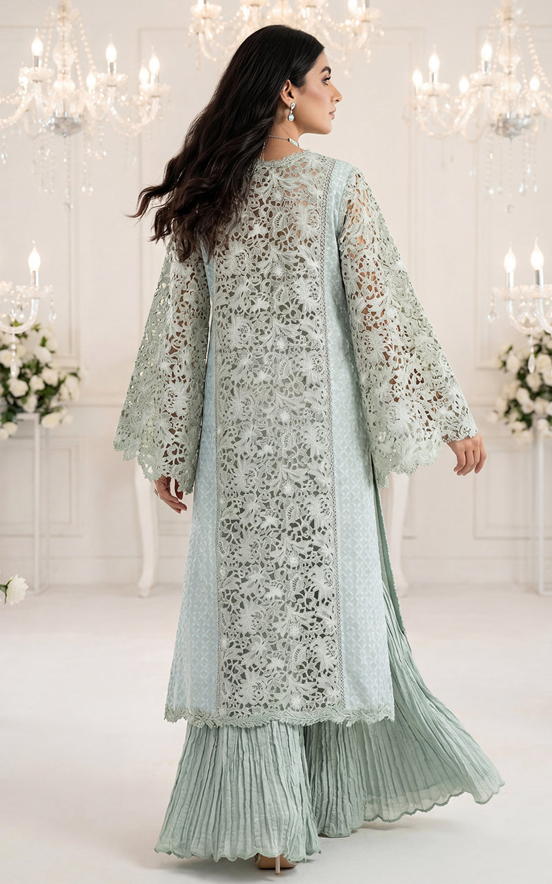 Embroidered Jacket With Gharara