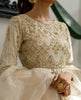Chiffon Handwork Embroidered Dress With Skirt