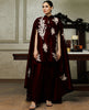 Embroidered Cape With Trouser