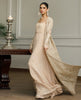 Organza Embroidered Jacket With Maxi