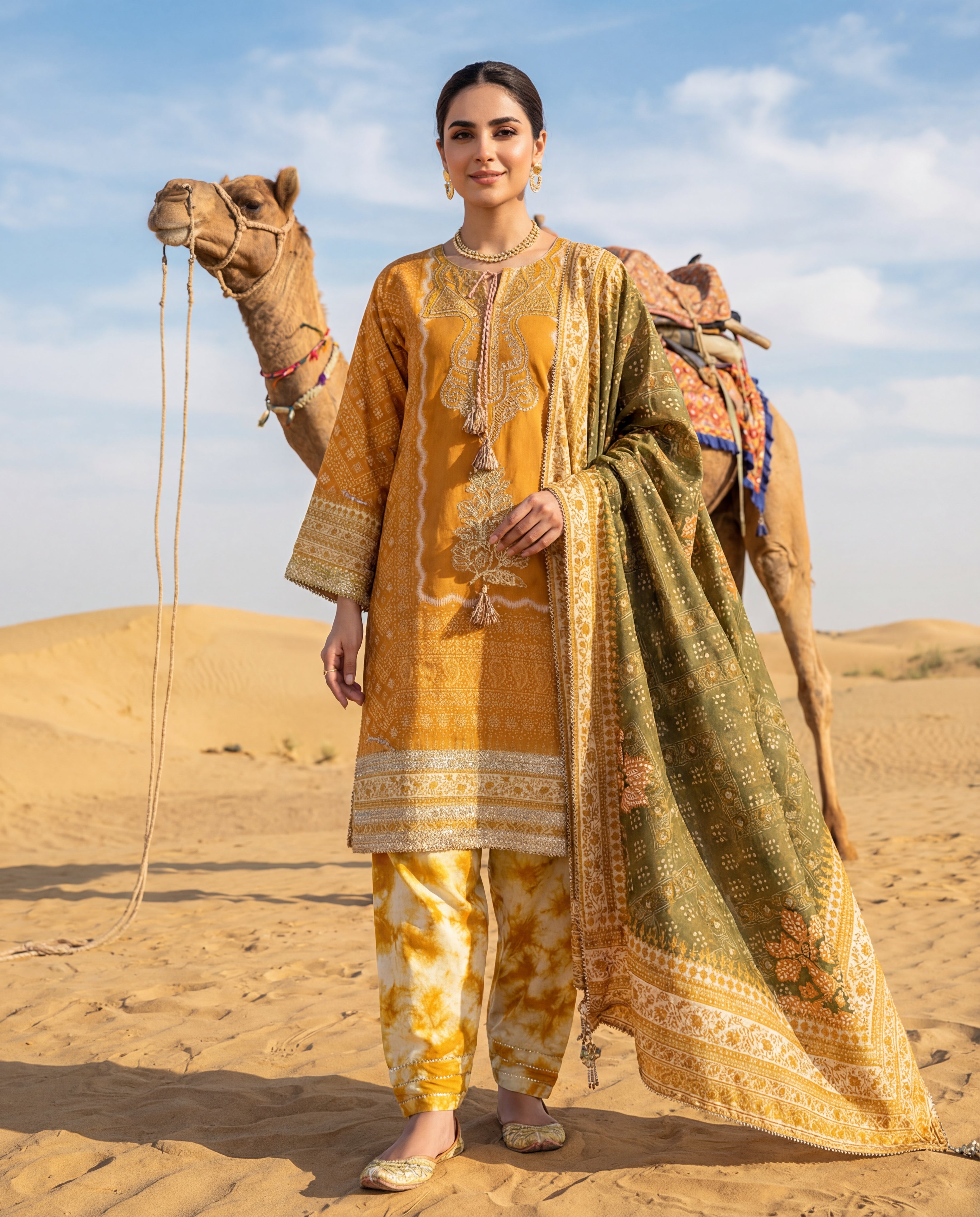 Saffron Mirage (RTW 3PC)