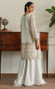 Organza Embroidered Shirt With Skirt