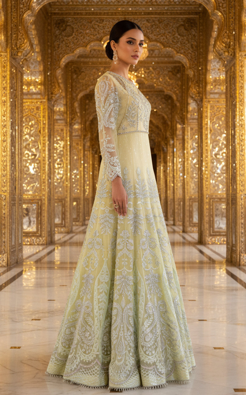 Unstitched Embroidered Maxi
