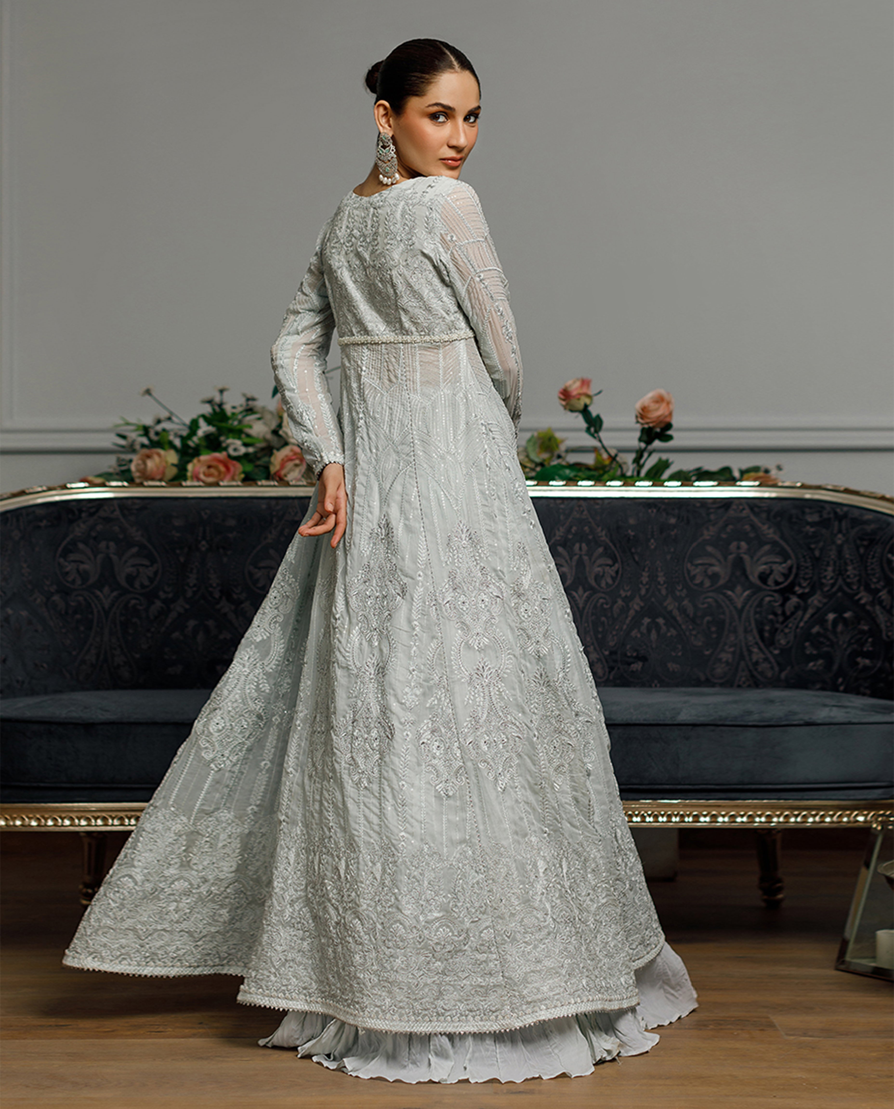 Unstitched Azure Botanica Angrakha