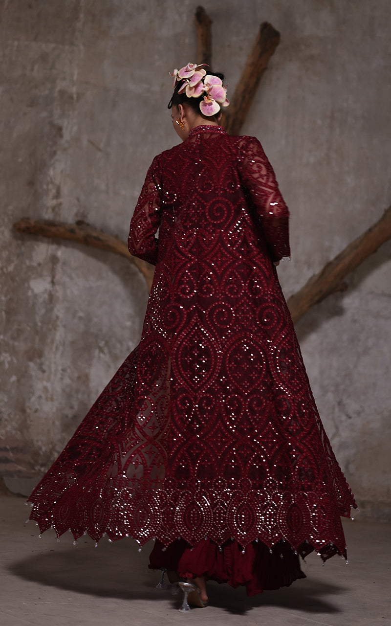 Organza Jacket With Crushed Trouser