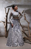 Net Embroidered Blouse With Lehenga And Dupatta