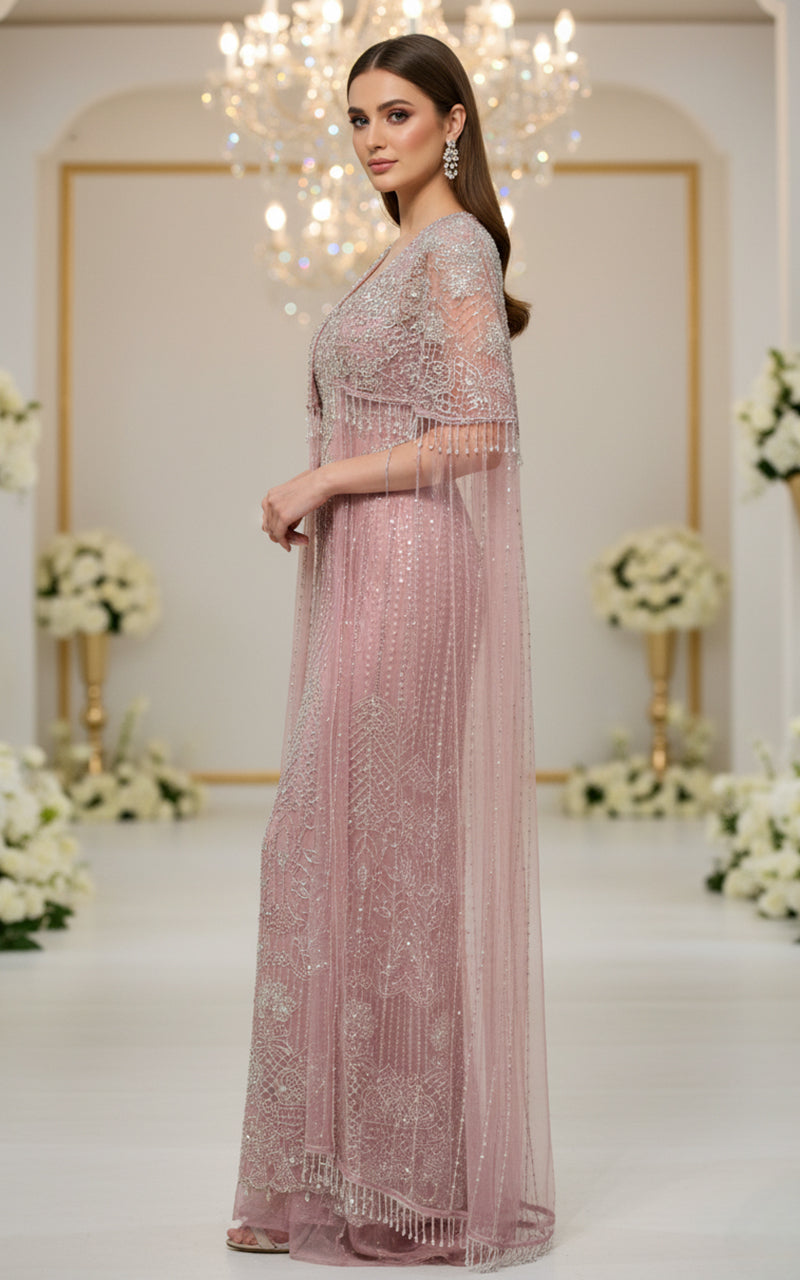 Embroidered Jacket with Dress