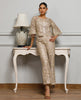 Unstitched Ethereal Embroidered Crystal-Fringe Co-Ord Set