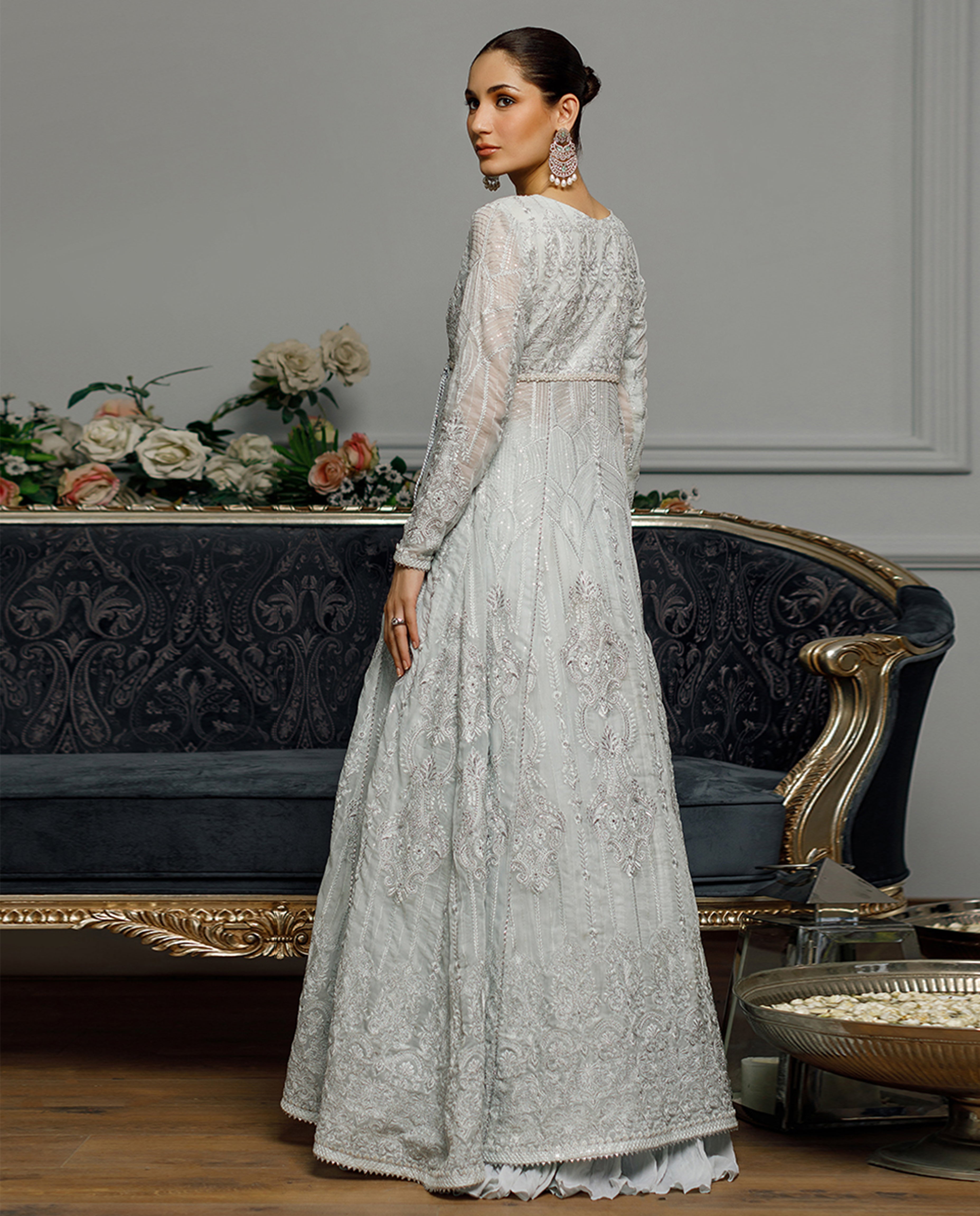 Unstitched Azure Botanica Angrakha