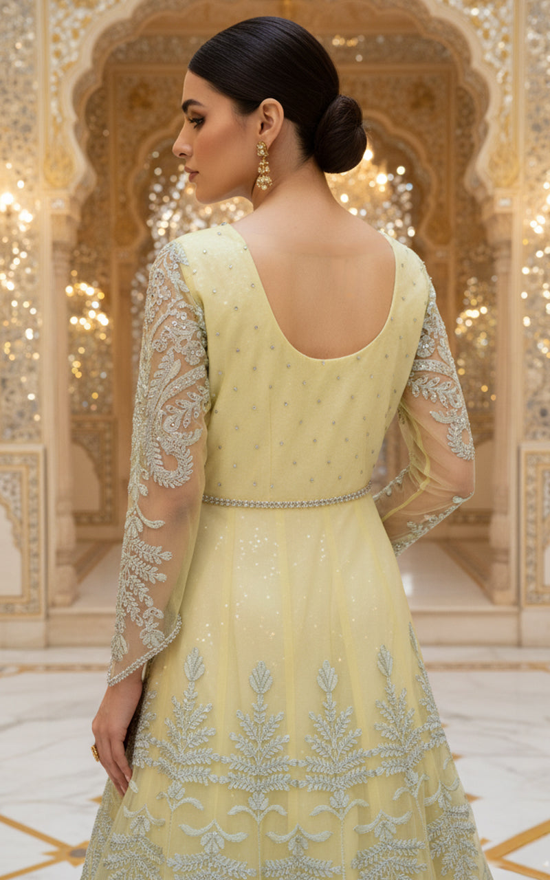 Unstitched Embroidered Maxi