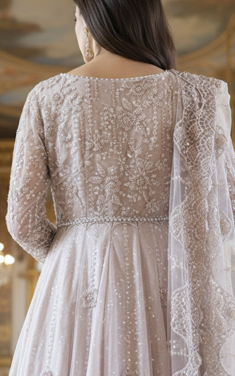 Net Embroidered Maxi