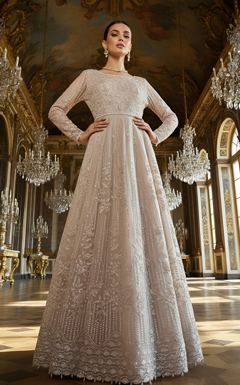 Net Embroidered Maxi