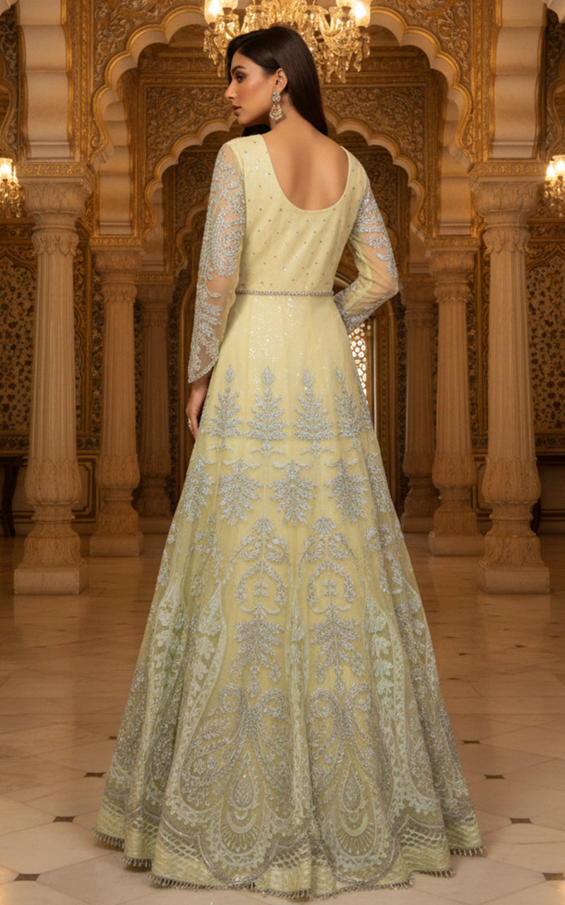 Unstitched Embroidered Maxi