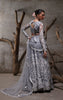 Net Embroidered Blouse With Lehenga And Dupatta