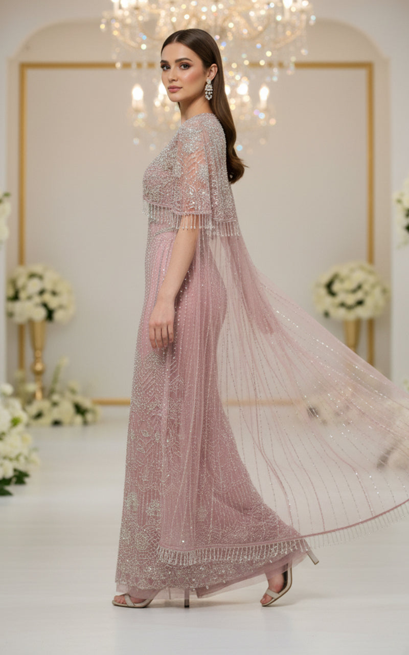 Embroidered Jacket with Dress