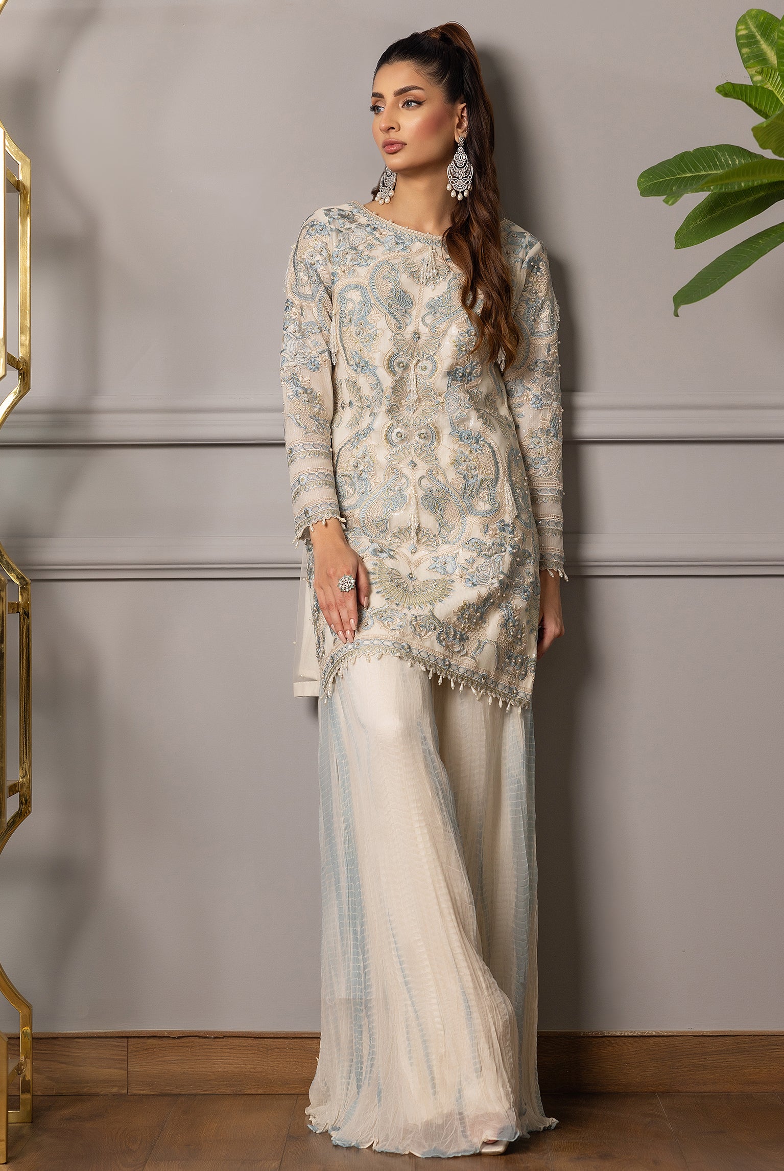 Unstitched Elegant Pastel Festive Ensemble