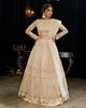 Unstitched Organza Embroidered Blouse And Skirt