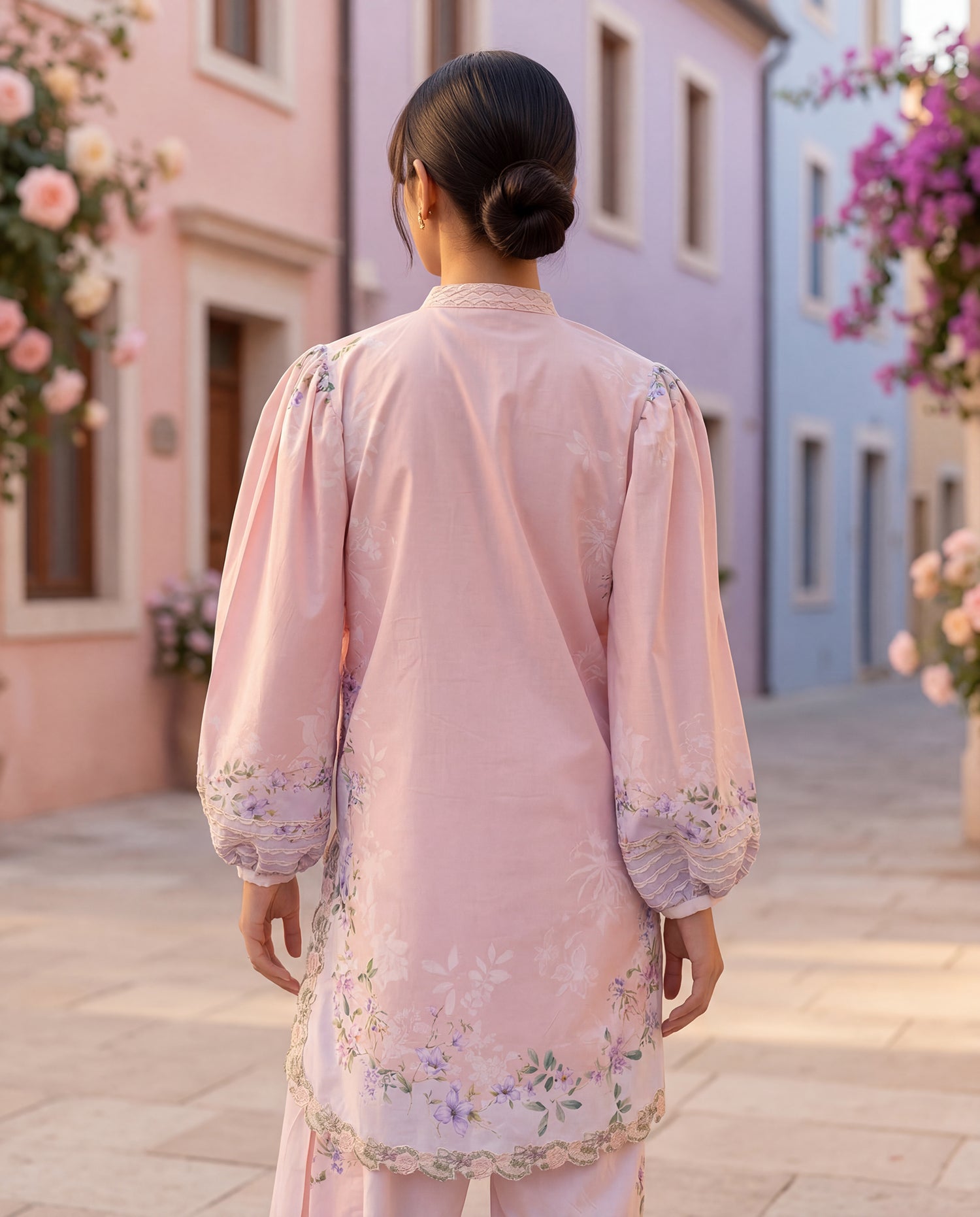 Rose Blossom Scalloped (RTW 2PC)