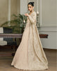 Organza Embroidered Jacket With Maxi