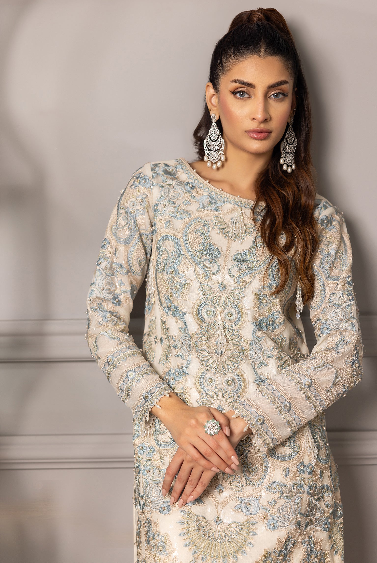 Unstitched Elegant Pastel Festive Ensemble